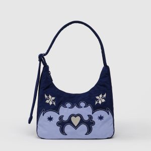 Mini Nylon Shoulder Bag Western Appliqué - Baggu