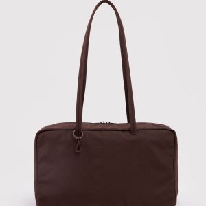 Medium Nylon Bowler Bag Coffee - Baggu