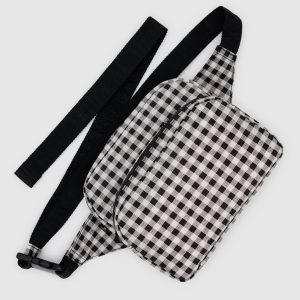Fanny Pack Black & White Gingham - Baggu