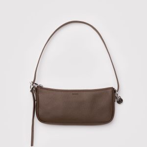 Recycled Leather Pochette Brown - Baggu