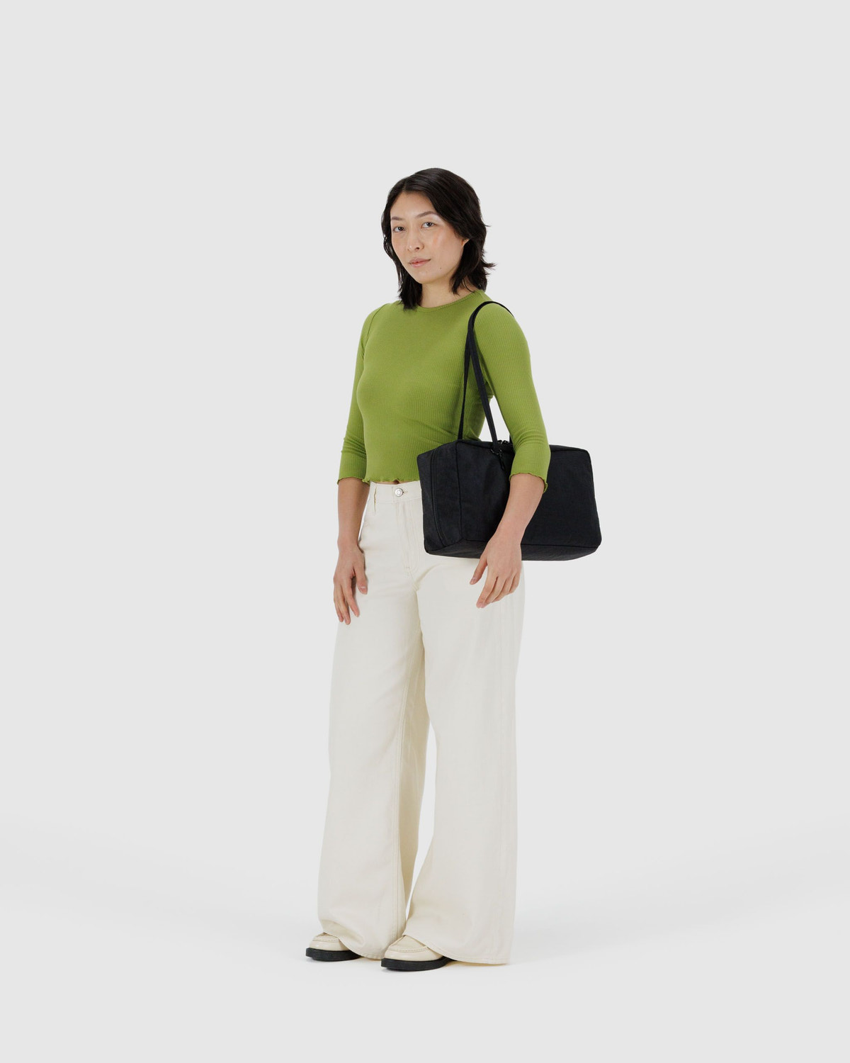 Medium Nylon Bowler Bag Black - Baggu - Image 2