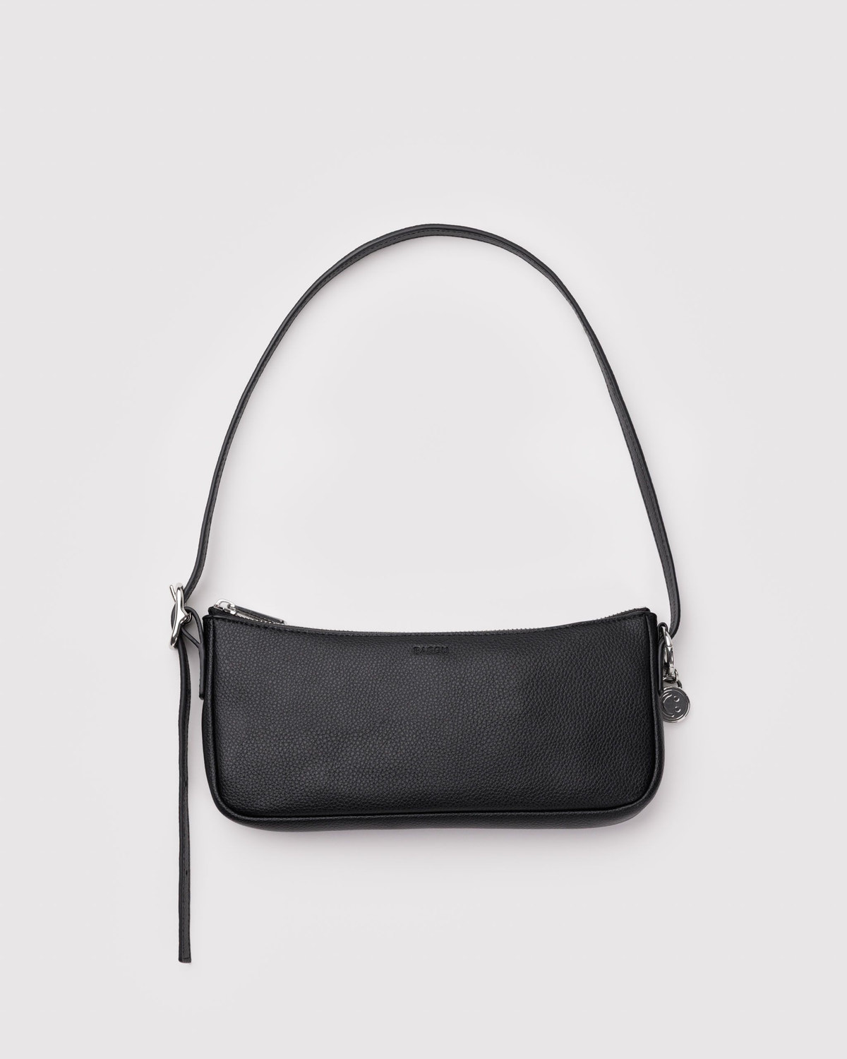 Recycled Leather Pochette Black - Baggu