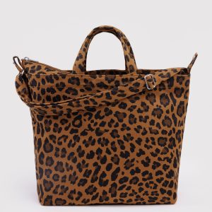 Horizontal Zip Duck Bag Leopard - Baggu