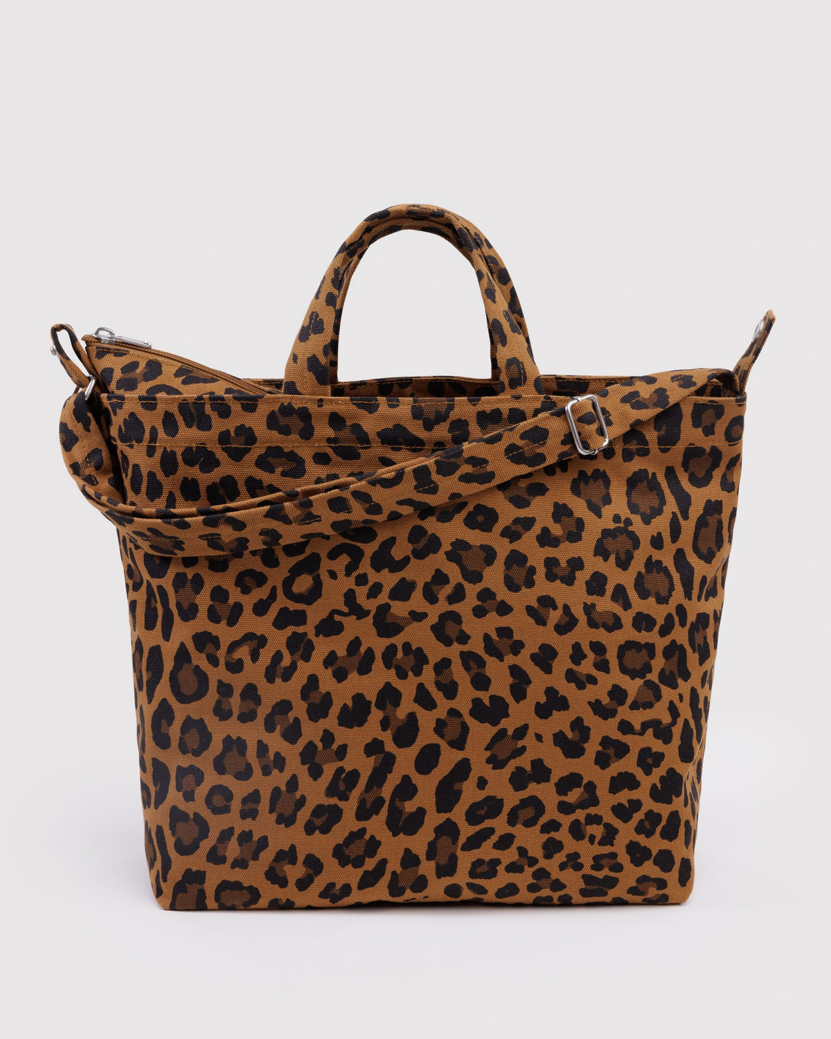 Horizontal Zip Duck Bag Leopard - Baggu
