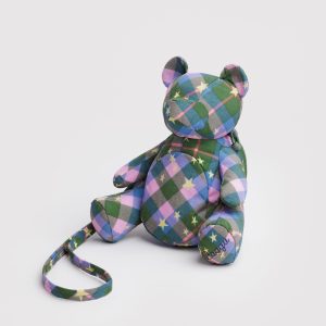 Bear Baggu Green Star Plaid - Baggu