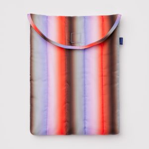Puffy Laptop Sleeve 13"/14" Gradient Stripe Poppy & Lilac - Baggu