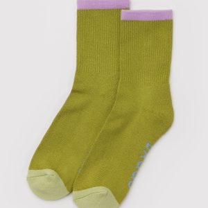 Ribbed Sock Olive Mix - Baggu