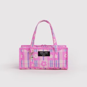 Mini Nylon Market Bag Market Plaid Pink - Baggu