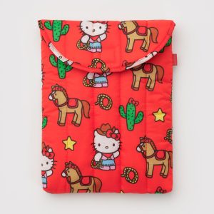 Puffy Laptop Sleeve 13"/14" Hello Kitty Western - Baggu