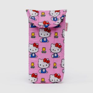 Puffy Glasses Sleeve Hello Kitty Pink - Baggu