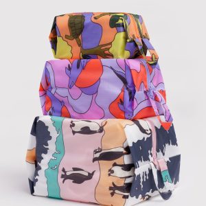 3D Zip Set Vacation Animals - Baggu