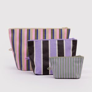 Go Pouch Set Candy Shop Stripes - Baggu