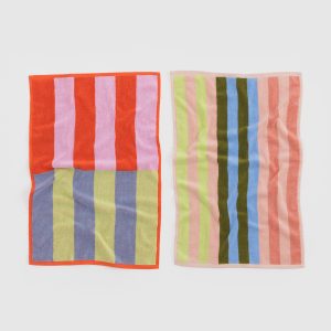 Hand Towel Set of 2 Pool Stripe Mix - Baggu