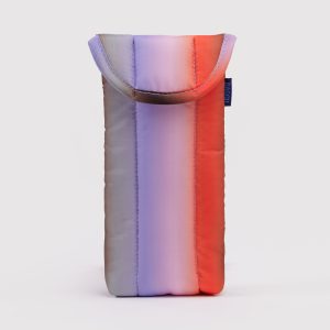Puffy Glasses Sleeve Gradient Stripe Poppy & Lilac - Baggu