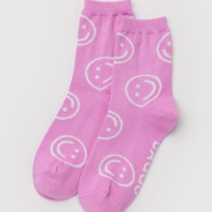 Crew Sock Pink Happy - Baggu