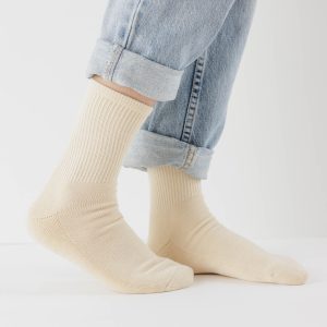 Ribbed Sock Ecru - Baggu