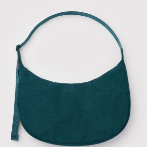 Large Nylon Crescent Bag Deep Sea - Baggu