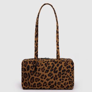 Nylon Bowler Bag Leopard - Baggu