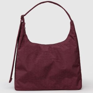 Nylon Shoulder Bag Mahogany - Baggu