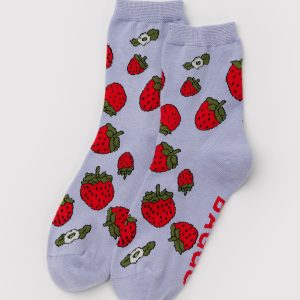 Crew Sock Strawberry Blossom - Baggu