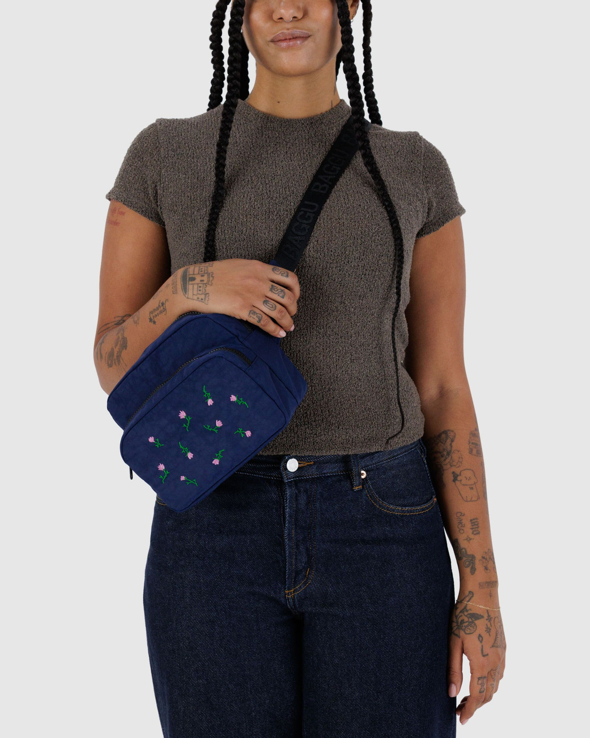 Fanny Pack Embroidered Wildflower - Baggu - Image 2