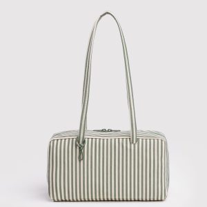 Nylon Bowler Bag Sage Stripe - Baggu
