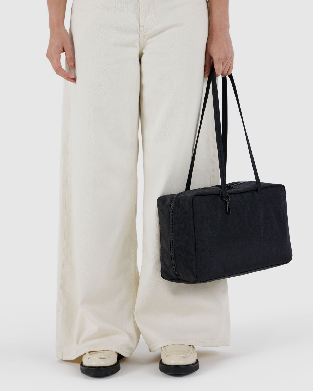 Medium Nylon Bowler Bag Black - Baggu - Image 3
