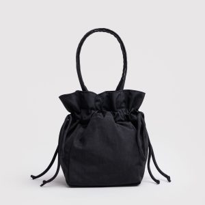 Nylon Drawstring Bag Black - Baggu