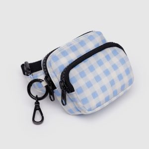 Fanny Pack Charm Light Blue Gingham - Baggu