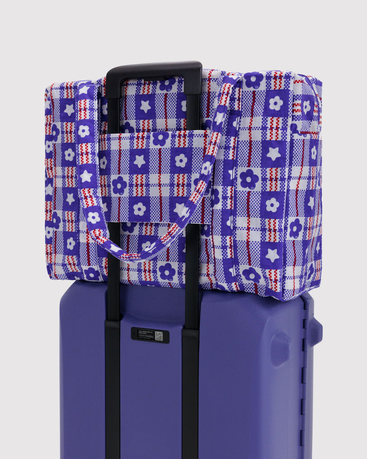 Cloud Carry-On Market Plaid Blue - Baggu - Image 2