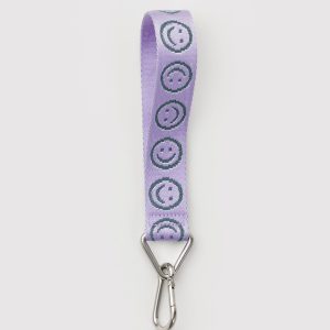 Logo Keychain Lilac Happy - Baggu