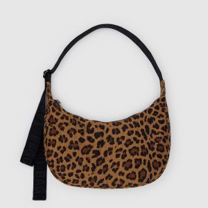 Medium Nylon Crescent Bag Leopard - Baggu