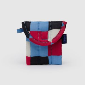Puffy Earbuds Case Painted Check - Baggu